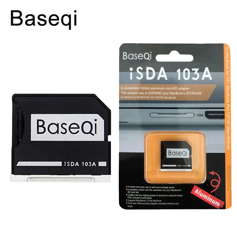 Новый адаптер Baseqi Ninja Stealth Drive для Macbook Pro (Non Retina 2010 2012) 13 дюймов и 15 металлический 103A