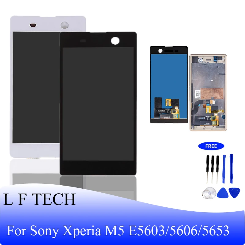 Для Sony Xperia M5 e5603 e5606 e5653 Оригинальный ЖК дисплей с сенсорным экраном дигитайзер в