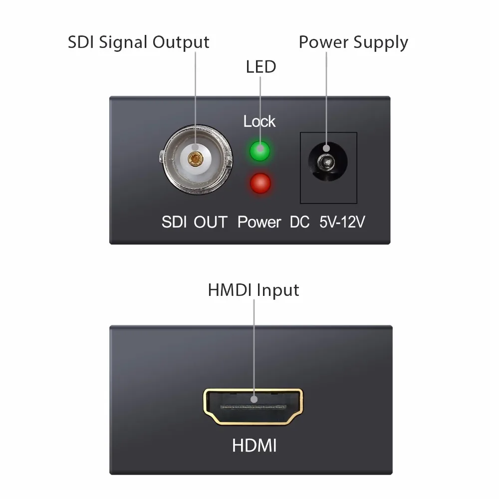 1080p к 3G-SDI 720 p/1080i к HD-SDI 480i/576i к SD-SDI конвертер адаптер 3g HDMI к SDI конвертер адаптер с US питание