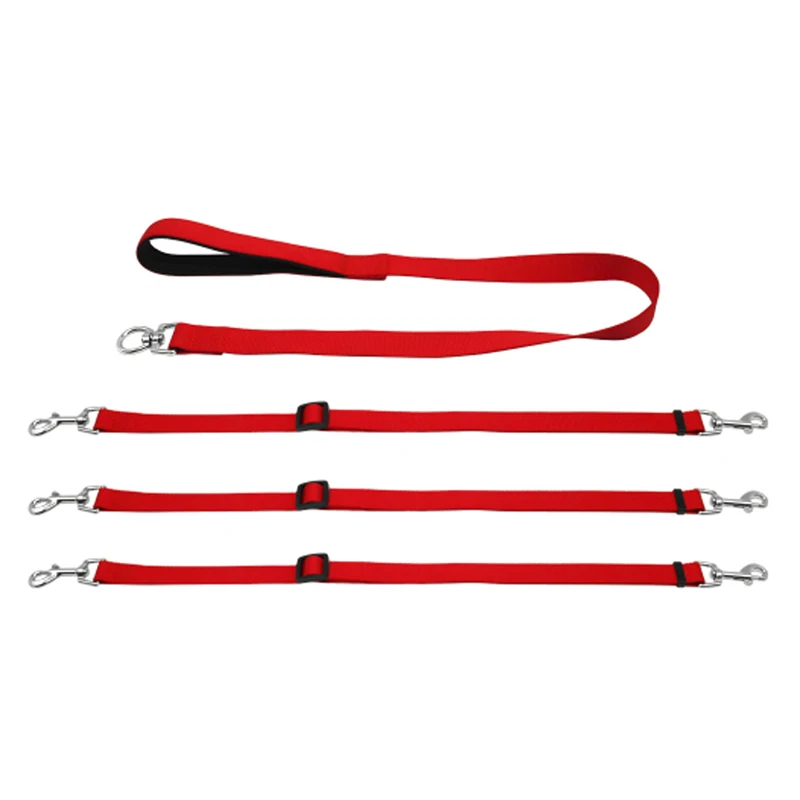 Трехсторонний поводок для домашних животных регулируемый тройной