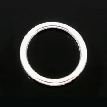 

DoreenBeads Zinc metal alloy Closed Soldered Jump Rings Round silver color 10.0mm( 3/8") Dia, 55 PCs Hot new