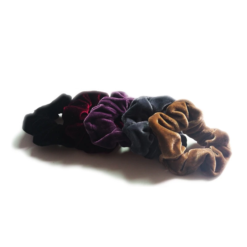 

24 Colors Elegant Solid Elastic Hair Band Hair Scrunchies Headband Girls Headwear Hair Rope Ponytail Holder Hair Accessories