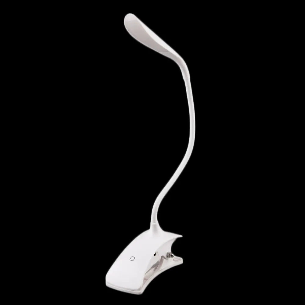 USB/батарея зажим питания на светодиодный настольная лампа белый 14 светодиодный настольная лампа прикроватная лампа для чтения книг