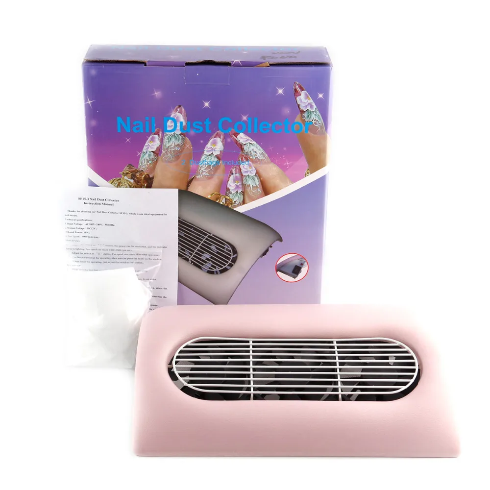 

New Strong Power Nail Dust Collector Nail Art Salon Gel Tip Vacuum Cleaner Cleaning Tool for Nail Art Salon C003