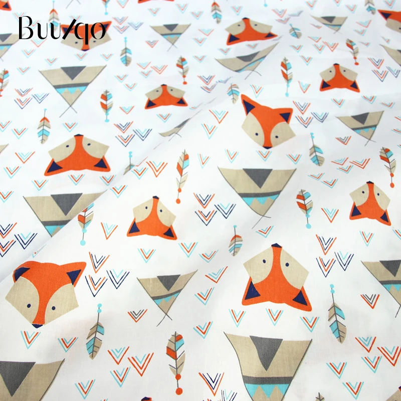 Buulqo Хлопок twill Ткань Дети DIY хлопчатобумажная ткань для шитья лоскутное стеганое
