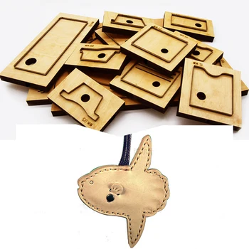 

DIY leather craft ocean sunfish design hanging decoration die cutting knife mould hand machine punch tool