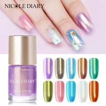 NICOLE DIARY 9 мл оболочка лак для ногтей Оболочка Блеск Прозрачный мерцающий Блестящий лак маникюр лак для ногтей