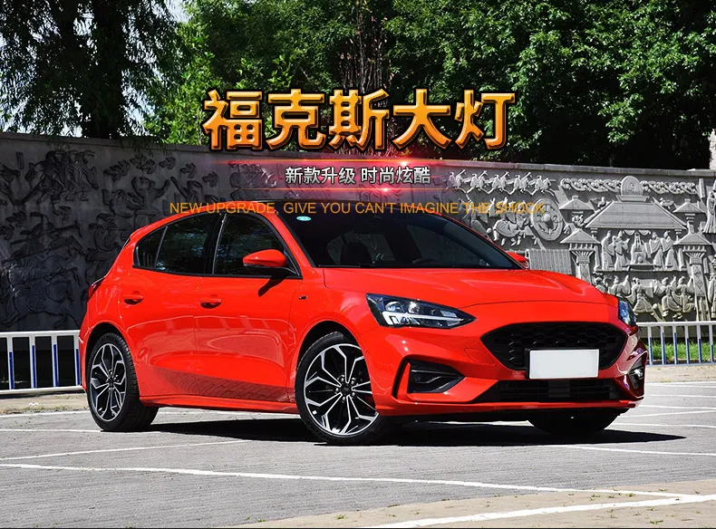 Автомобиль для Ford Focus полный светодиодный светильник головной светильник в сборе Светодиодный дневной ходовой светильник светодиодный фонарь указатель поворота в сборе