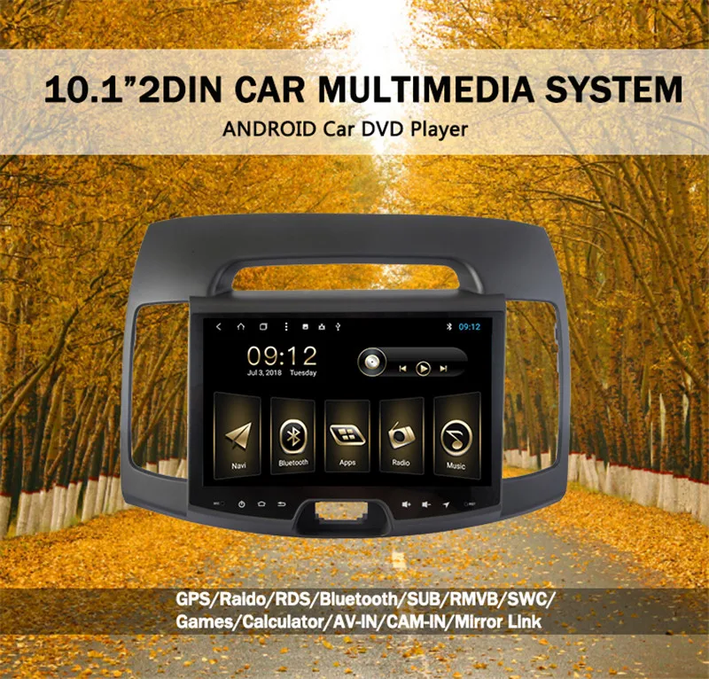 Top Roadlover Android 8.1 Car Multimedia Autoradio For Hyundai Elantra 2015 Stereo GPS Navigation Magnitol 2 Din Player Video NO DVD 12