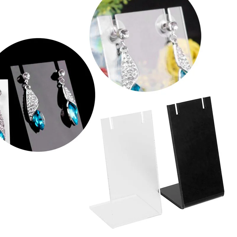 

1PC Multi-Purpose Jewelry Organizer Plexiglass Jewelry Earring Ear Studs Organizer Show Display Stand Holder Mini Rack Showcase