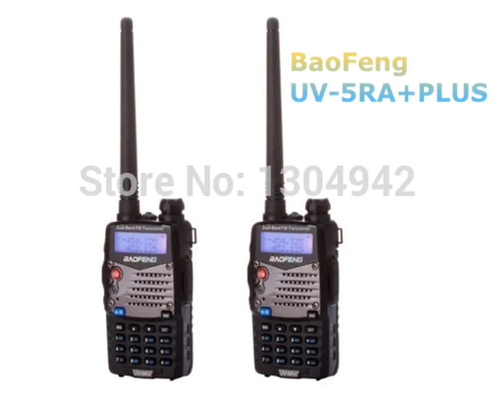 2 PCS BAOFENG Walkie Talkie UV 5RA Plus Black Ham Two Way Radio 136 174 400