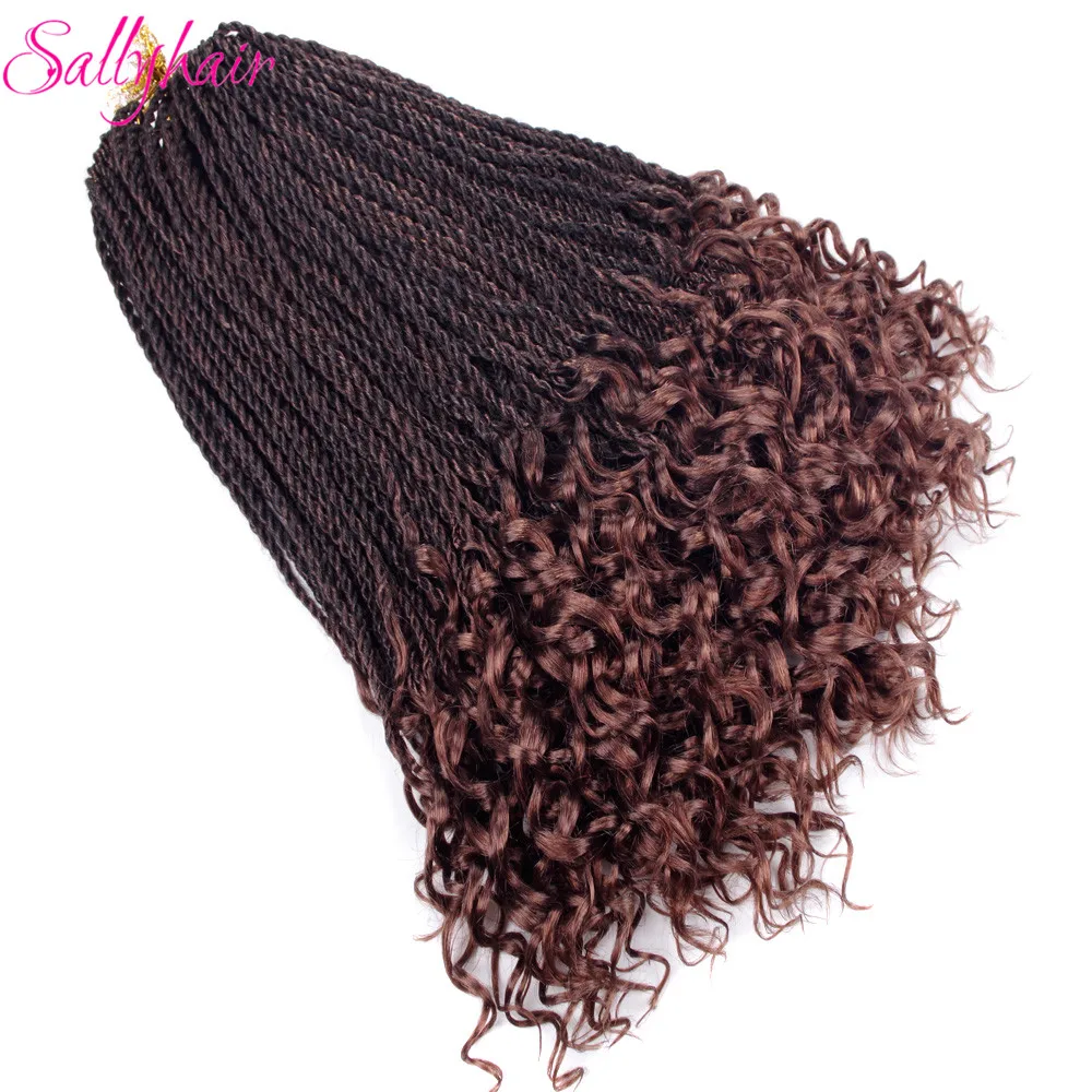 Senegal Twist Braids Extensions Ombre Braiding Hair Crochet Braids Mixed Color (25)_