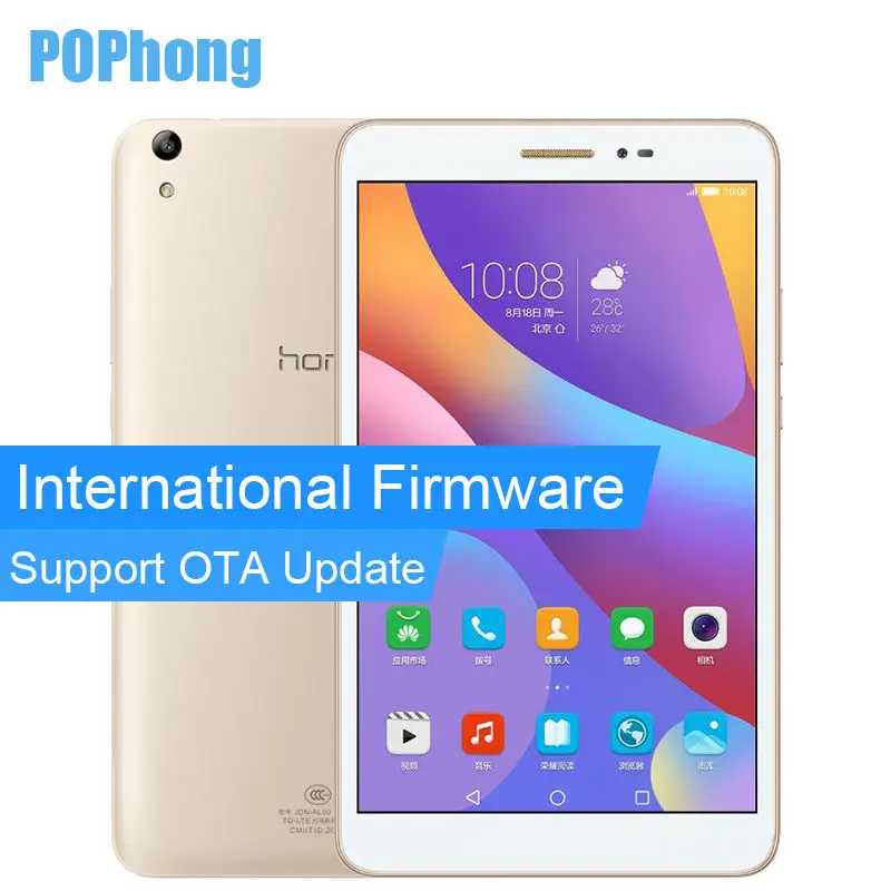 International Firmware Huawei Honor Tablet 2 WiFi 3GB RAM 32G ROM 8 inch Tablet PC Snapdragon MSM8939 Octa Core Android 6.0 GPS International Firmware Huawei Honor Tablet 2 WiFi 3GB RAM 32G ROM 8 inch Tablet PC Snapdragon MSM8939 Octa Core Android 6.0 GPS
