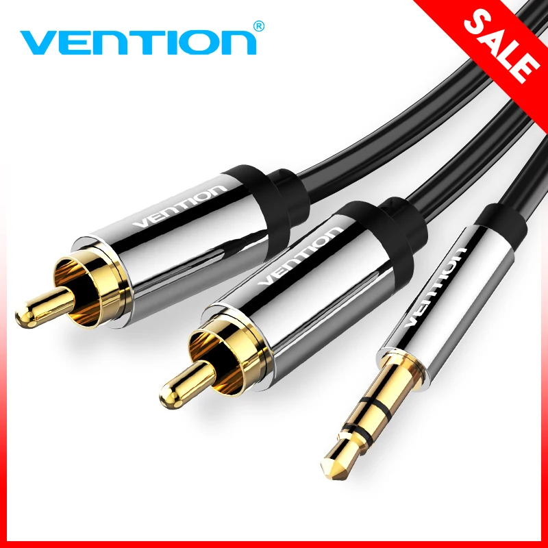 

Vention 3.5mm RCA Audio Cable Jack to 2 RCA Aux Cable for Edifer Home Theater DVD VCD iPhone Headphones hifi rca cable1m 2m 3m