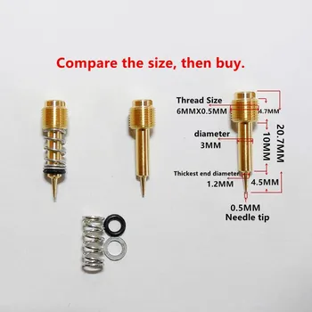 

(Free shipping & 2PCS fuel ratio adjusting screw)Motorcycle carburetor Mikuni the carb air screw For VM22 Bandit250 GSF250 GJ74A