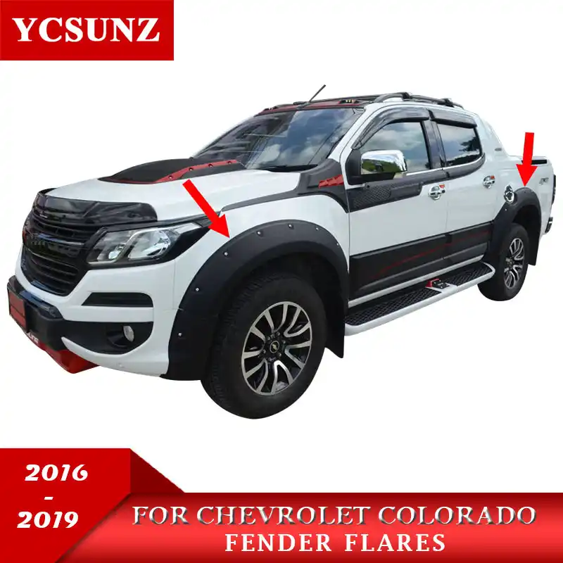 Detail Feedback Questions About 2017 Fender Flare For Chevrolet 2017 Fender Flare For Chevrolet Colorado 2016 2019 Accessories Black Color Mudguards