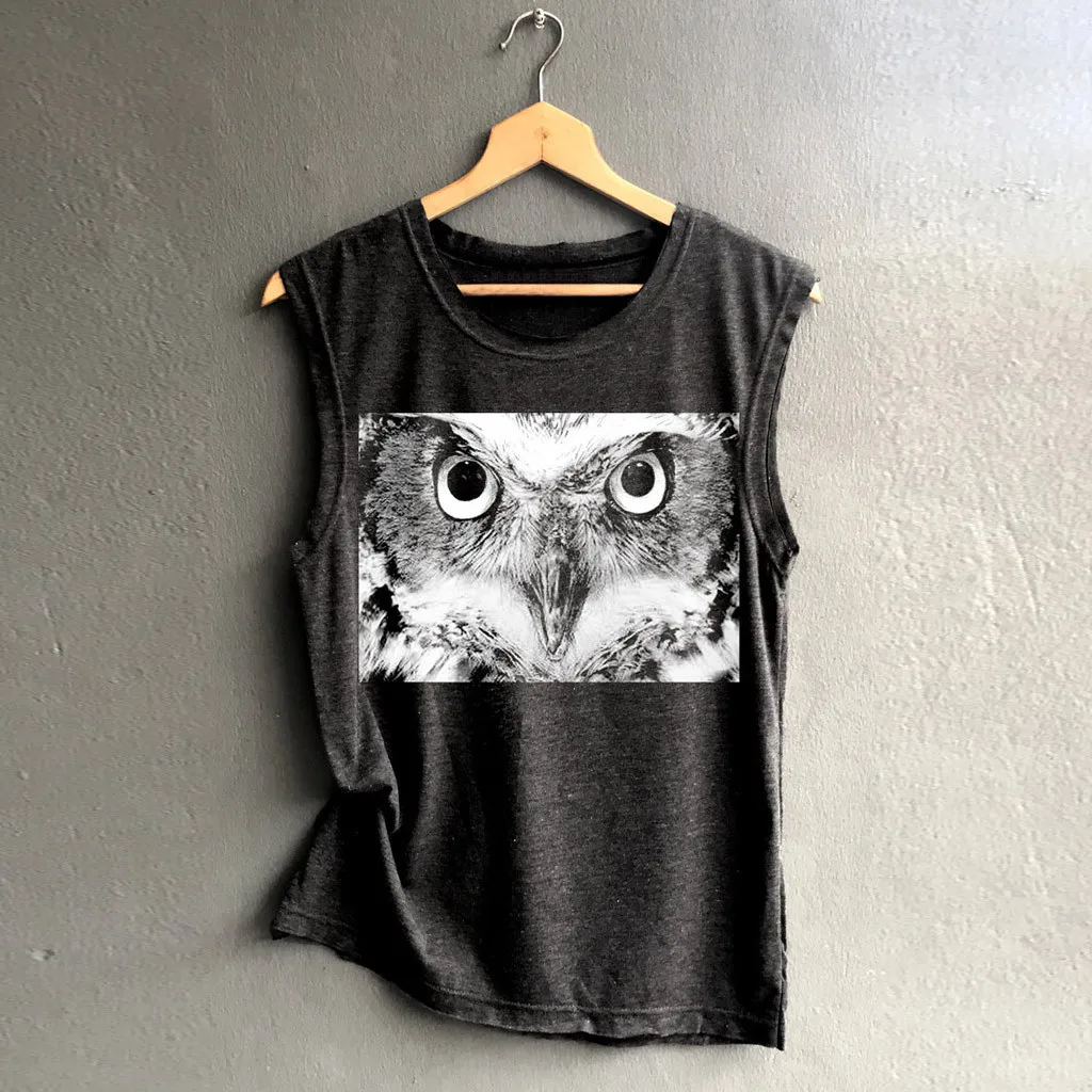 

NEW Summer Tank Top Women Sleeveless Print Shirt Casual Loose Tank Top Loose O-Neck Stretch Soft Daily Comfortable Beach Top