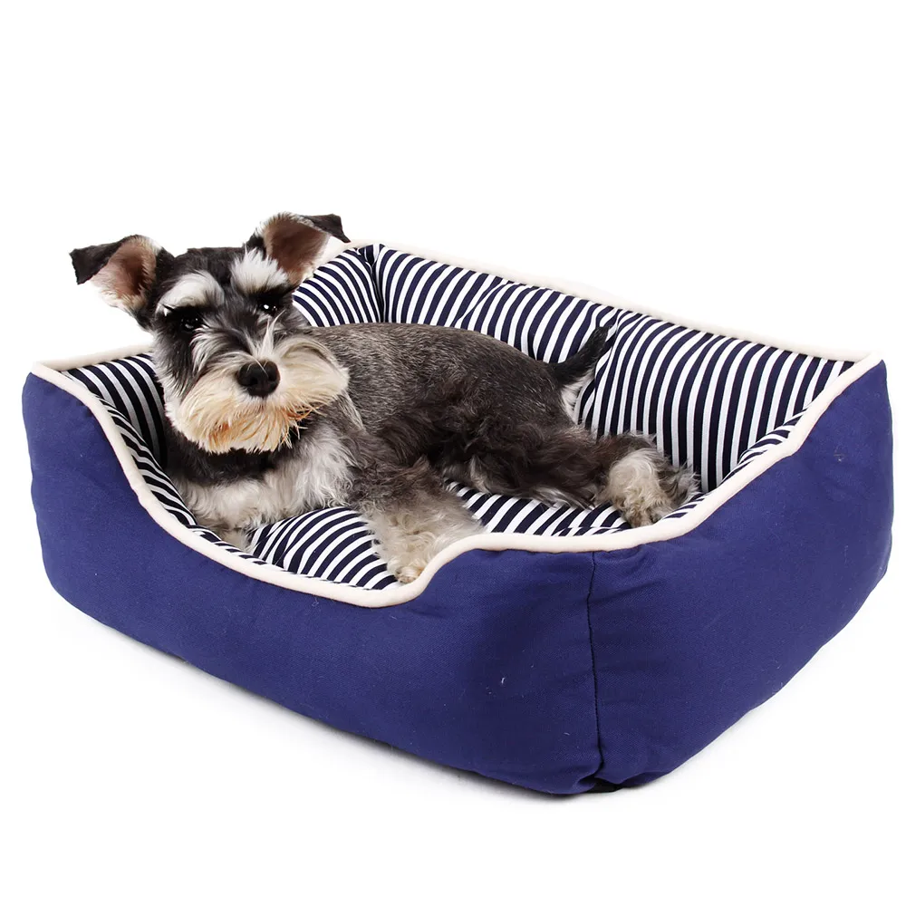 Free Shipping Striped Dog Bed Soft Warm Pets Dog Cat Puppy Kennel High