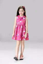 Платье для девочки. европейская и американская детская одежда 2018 Весна и осень детская рисунок дом платье с принтом для девочек детские