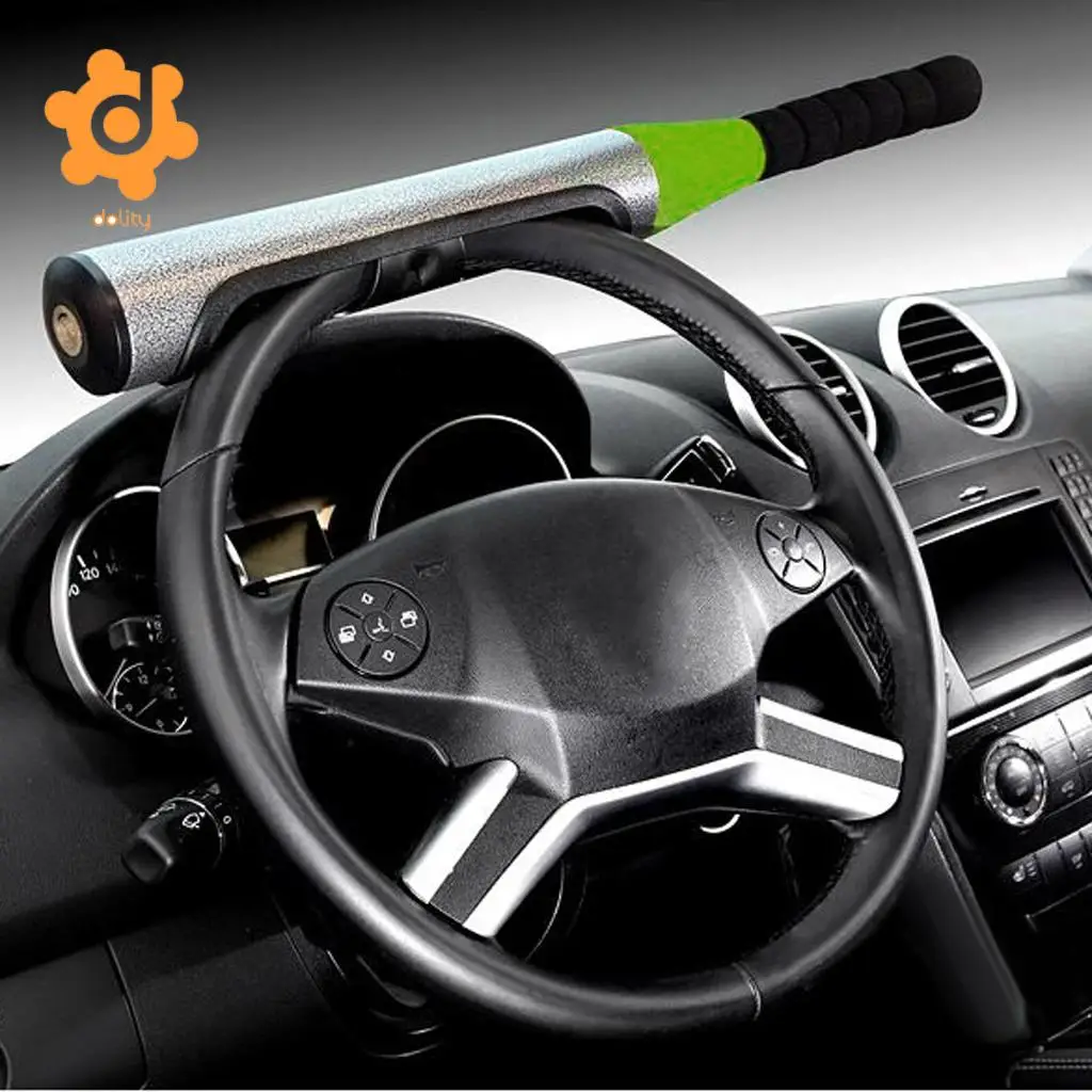 dolity Car Van Vehicle Baseball Bat Steering Wheel Security Lock Anti-theft