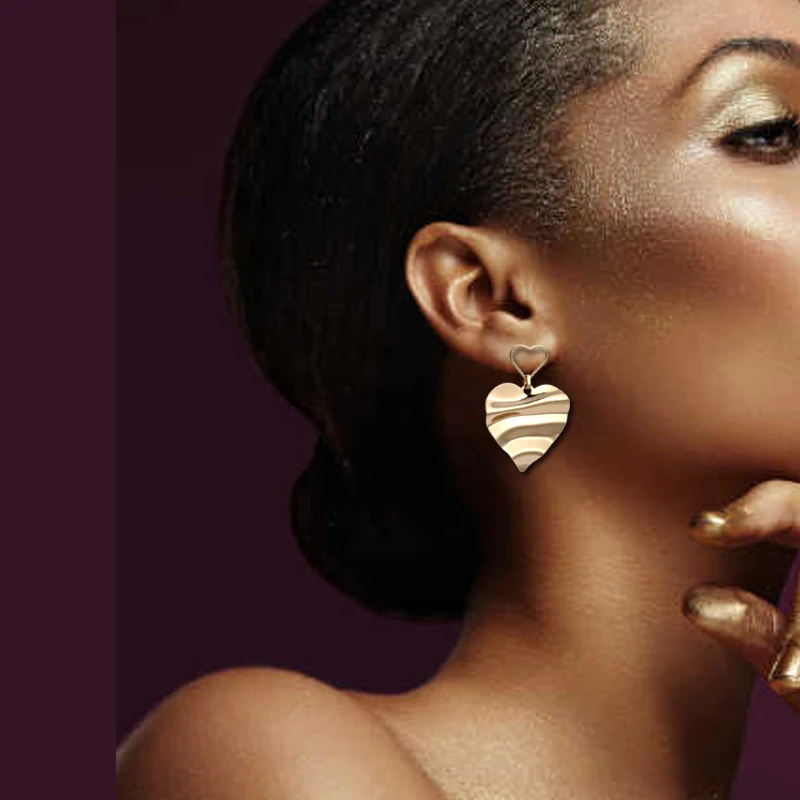 

Earrings for Women 2019 Statement Retro Geometry Drop Earrings Metal Geometric Gold Color Earrings Gift for Wedding Birthday