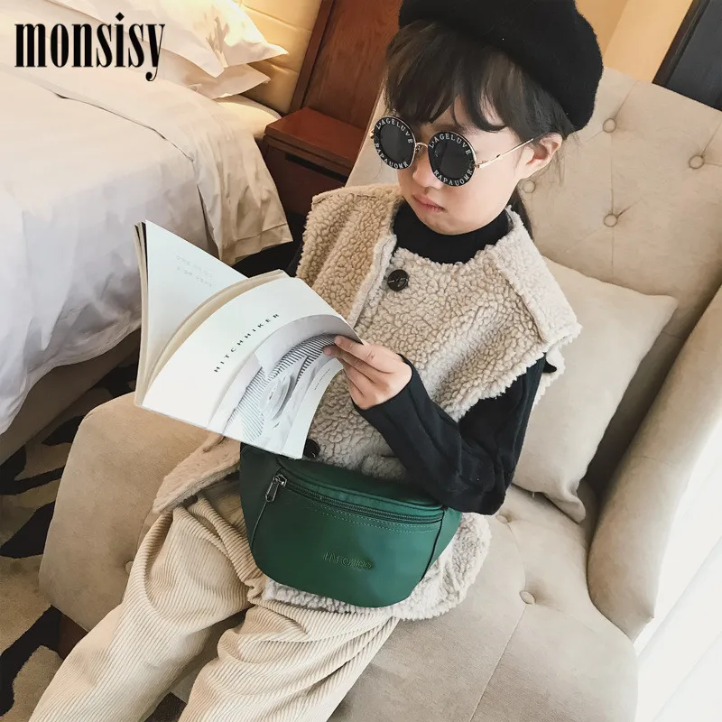 Поясная сумка для мальчиков и девочек Monsisy модная детская кошелек из
