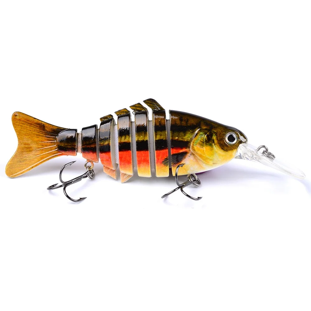 Isca de Pesca Wobblers com Língua Equipamento de Pesca Peças Articuladas Cambota Seções 11.2cm 14g Pesca Isca Artificial 4 7 6 Cheap Iscas artificiais