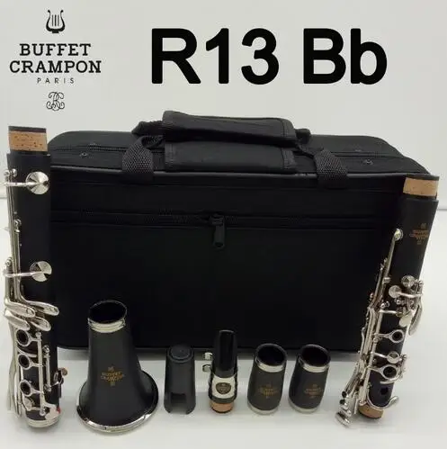 

Brand New Buffet Crampon Paris Professional Bb Clarinet R13 Buffet Bakelite Clarinet Mouthpiece Accessories Case