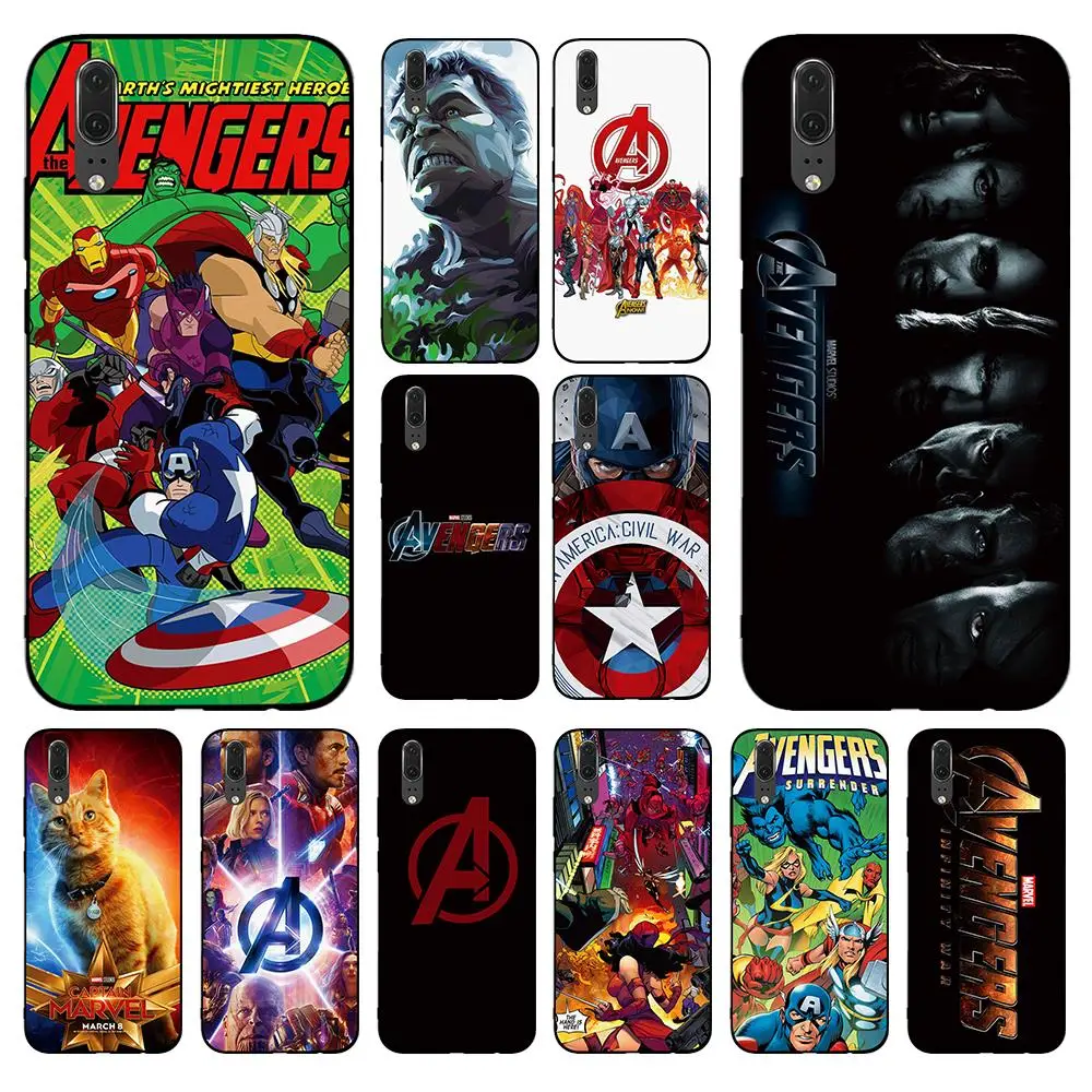 

Avengers Captain Marvel soft phone For huawei Honor 6A 7A 3GB Pro 7X 8X 8C 10 Lite Note 10 Back Cover