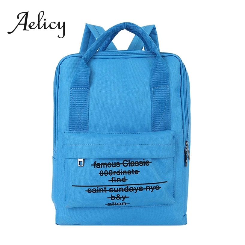 

Aelicy Unisex Fashion Backpacks Students Couple Waterproof Oxford School Bag Women Men Quality Knapsack Teenager Travel Satchel