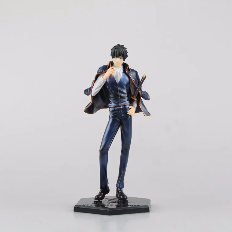 

New hot Anime Figure 20 CM Silver Soul Hijikata Toushirou GINTAMA PVC Action Figure Colletion Model Toys Brinquedos