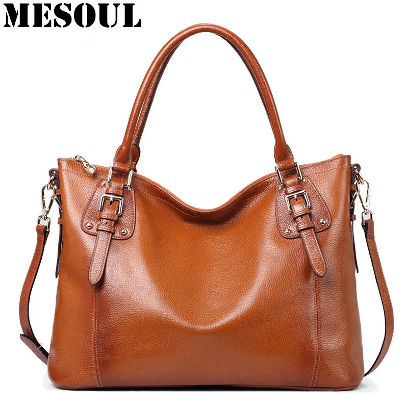 100%Real Leather Top-handle bags luxury handbags women bags designer women's handbags Shoulder bag ladies Leather bolsa feminina