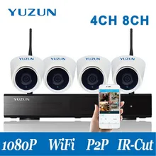 Plug & Play 4CH Wireless NVR Kit P2P 1080P Outdoor IP Video Security CCTV Camera System Night Vision Wifi Video Surveillance Kit