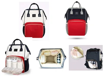 

New Style Waterproof Muti-functional Practical Baby Nappy Changing Bag Diaper Bag Backpack--1124