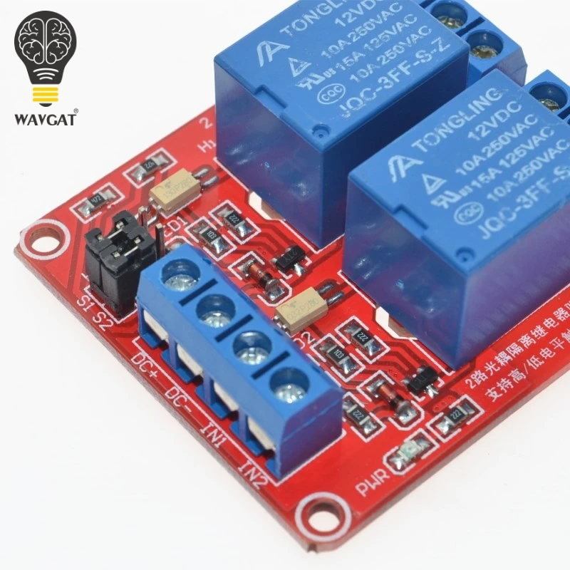 12V 2 канала 4 Автомобильный релейный модуль с Оптрон Поддержка высокой и низкой