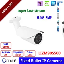 5MP HD IP camera ,low stream H.265 Network surveillance system CCTV 3.6mm lens support onvif POE