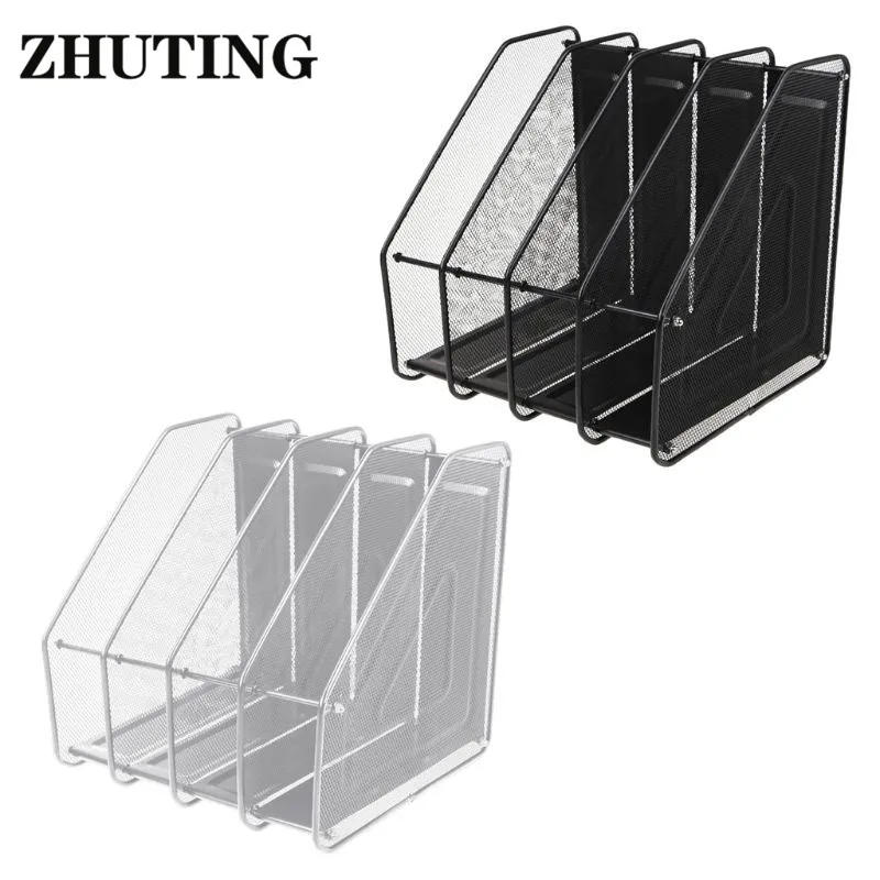 

Column Metal Mesh File Holder Document Rack Letter Magazine Newspaper Tray for Desk Organizer Home Office Supplies Document Tray