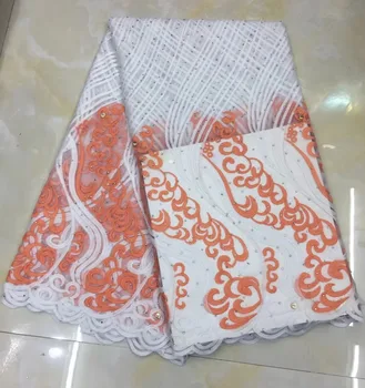 

African Lace Fabric 2019 Embroidered Nigerian Wedding Lace Fabric High Quality French Tulle Lace Fabric XSMA272