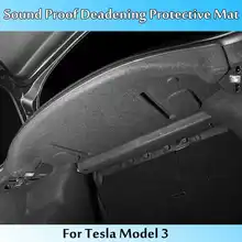 Автомобильный задний багажник звукоизолированный хлопковый коврик звукоизолирующий защитный коврик для Tesla модель 3 автомобильные аксессуары
