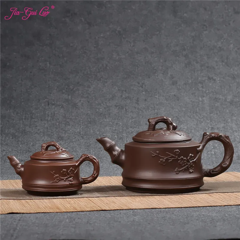 

JIA-GUI LUO 120ML&400ML Purple Clay yixing teapot traditional chinese tea set oolong tea Portable travel tea set H023