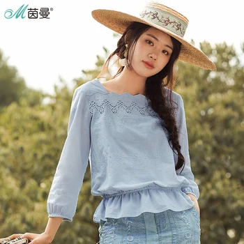 

INMAN Spring Flower Design Clothes Shirt Women Blouse Women Women Tops