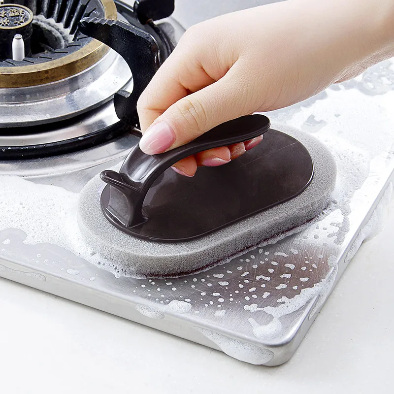 

Vanzlife kitchen sponge with handle decontamination of pan the magic brush clean sponge brush brush cleaning brush pot artifact