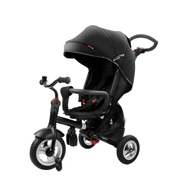 Pouch baby three wheels stroller children bicycle light folding and practical pram kids rain cover high quality for kids