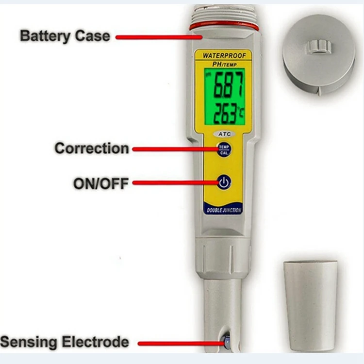 Профессиональный рН-анализатор качества воды IP65 водонепроницаемое кислотное оборудование электродный датчик для Аквариума Бассейн Спа рН-метр