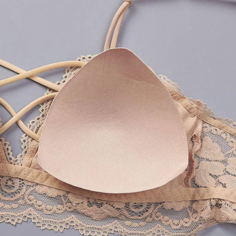 New Arrival Fashion Designed Ladies Bra Women Sexy Solid Wireless Bra Breathable Chest Pad Wearing Lingerie 6 Color