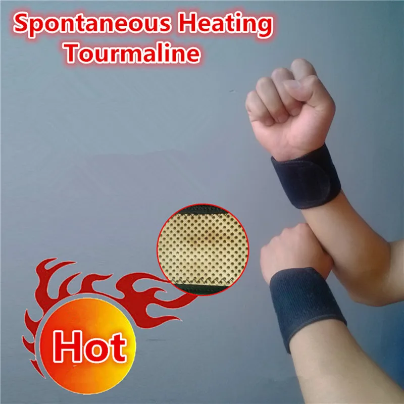 Турмалин самонагревающийся браслет для запястья Регулируемый для здравоохранения спонтанный нагревательный браслет T024OLE