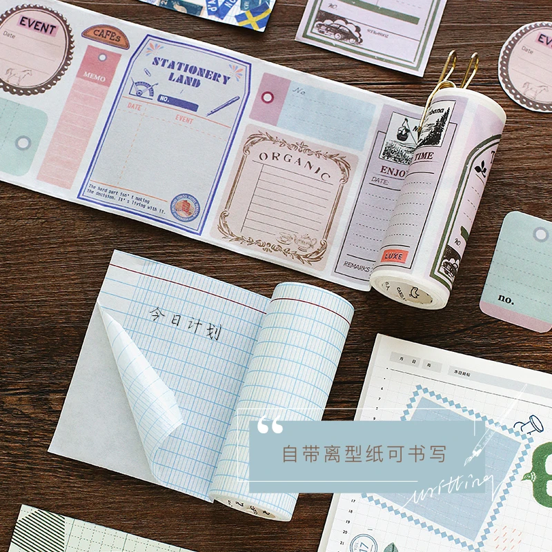 

10 cm * 5 m grid notes Can be written adhesive washi tape diy Diary decoration masking tape kawaii stationery scrapbooking tools
