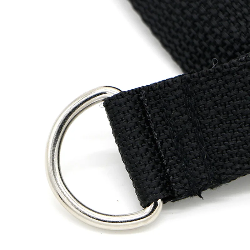 4 Multi-purpose D-ring Spring Pull Rope Cable Bar Elastic String Foam Handle Fitness Training Equipment with stiffness nylon belt
