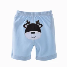 Короткие штаны для новорожденных 5 шт./лот, одежда для детей от 3 до 24 месяцев, хлопок, летняя детская одежда для мальчиков и девочек с разноцветными рисунками