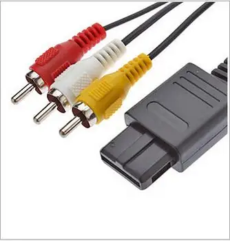 

For Nintend 64 For N64AV Audio Video Cable A/V TV Cord Wire 1000pcs/lot